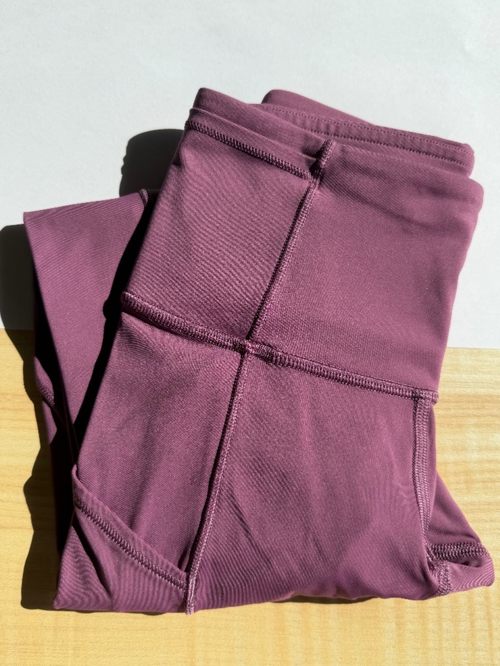 🍋 Lululemon Fast & Free 7/8 Tight II *Non-Reflective Nulux 25" Vintage Plum 0